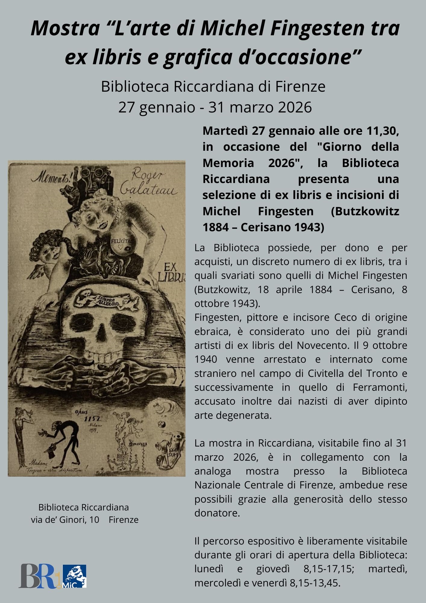 "L'arte di Michel Fingesten tra ex libris e grafica d'occasione"